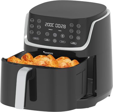 Цифрова аерофритюрниця XL 8 л AF13D, 13 програм, без масла, 80-200°C, чорна