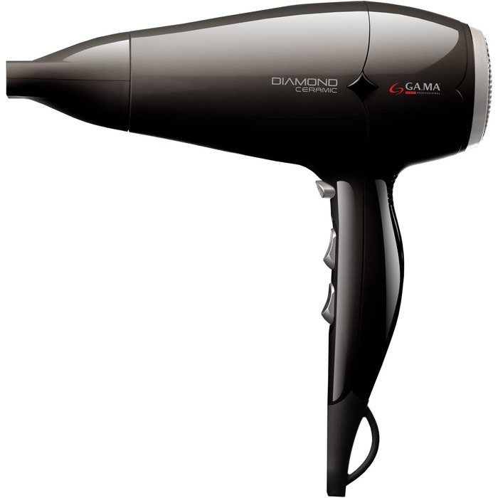 Фен для волосся Gama Italy Professional GH0301, чорний, професійний