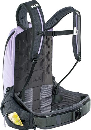 Рюкзак EVOC TRAIL PRO 16л з захистом спини, мультиколір, для трейлрайдингу та перегонів, розмір S/M, LITESHIELD PLUS, легкий, широкий пояс, відсік для питної системи 3л