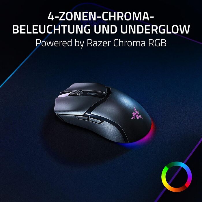 Ігрова миша Razer Cobra HyperSpeed: легка дротова миша з Chroma RGB, оптичними перемикачами 3-го покоління, вагою 57 г, чорна