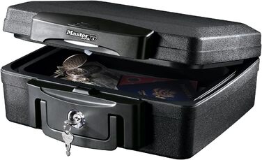 Вогне- та водонепроникна сейф-коробка MASTER LOCK H0100EURHRO з ключем, 5 л, для документів, прикрас, електроніки