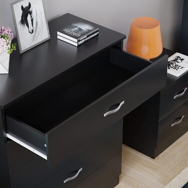 Комод і тумба Vida Designs Riano, МДФ, чорний, сучасний стиль