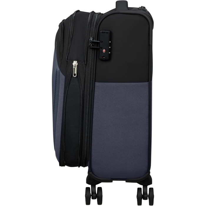 Валіза American Tourister Daring Dash Spinner L, розширювана, 77 см, 107/117 л, чорна/сіра