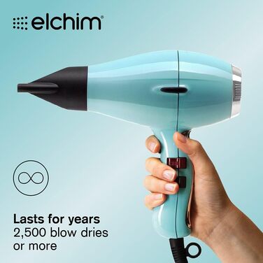 Фен Elchim Light Fifties професійний, пастельно-блакитний