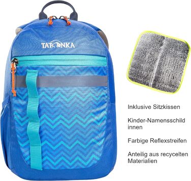 Дитячий рюкзак Tatonka Husky Bag JR 10, 10 л, синій, з відбивними елементами та сидінням, для дітей від 4 років, для дівчаток і хлопчиків
