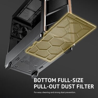 Корпус для ПК Antec GEH Flux SE Midi Tower чорний, для ігрових та офісних систем, вентиляція, роздрібна версія