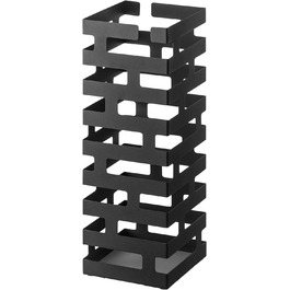 Підставка для парасольок Yamazaki 2363 BRICK, чорна, сталева, мінімалістичний дизайн, 15x15x43 см