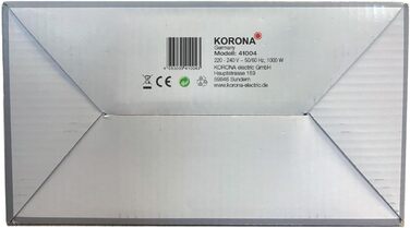 Вафельниця Korona 41004 для круглих бельгійських вафель, обертається на 180°, 1000 Вт, з двосторонньою індикацією, ідеальний розподіл тіста, компактне зберігання