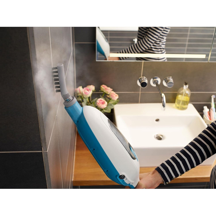 Парова швабра Black+Decker FSM13E5 1300Вт 5-в-1, знімна ручка, набір насадок, пароочисник для підлоги та килимів