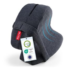 Подушка для сну між ніг Blumtal з піни Memory Foam для тих, хто спить на боку - сертифікат Oeko-TEX, ортопедична подушка від болю в спині та сідничному нерві, сіра