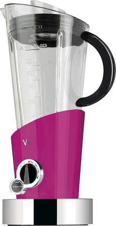 Електричний міксер BUGATTI Vela Evolution для молочних коктейлів і смузі, 1,5 л, 500 Вт, 4 швидкості, з функцією подрібнення льоду, інноваційний дизайн, фіолетовий