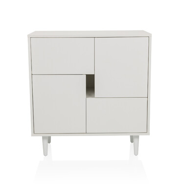 Сервант / комод LYKKJA 77x39,5x72 см 2 шухляди 2 двері білий hjh LIVING