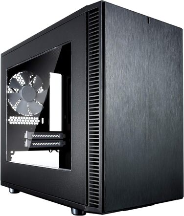 Корпус Fractal Design Define Nano S Black Window для ігрового ПК, міні-тауер з боковим вікном, чорний