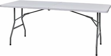 Складаний стіл Camptime Taurus 180x74 см для кемпінгу, саду, балкона, ринку, фестивалів, гриль-вечірок, багатофункціональний, переносний стіл для відпочинку на природі