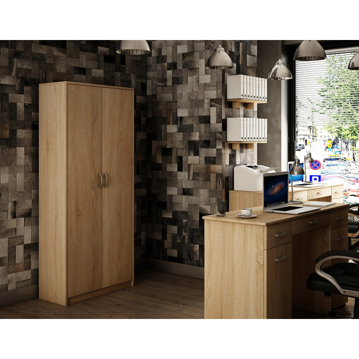 Стелаж Matkam 74 x 180 x 35 см, дуб сонома