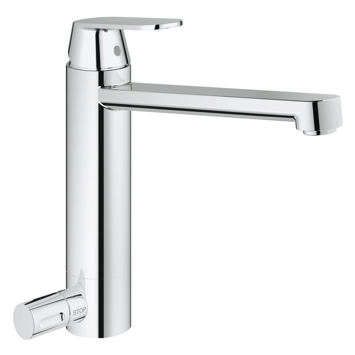 Змішувач кухонний GROHE Eurosmart Cosmopolitan 31180000: поворотний 360°, економія води, хромований