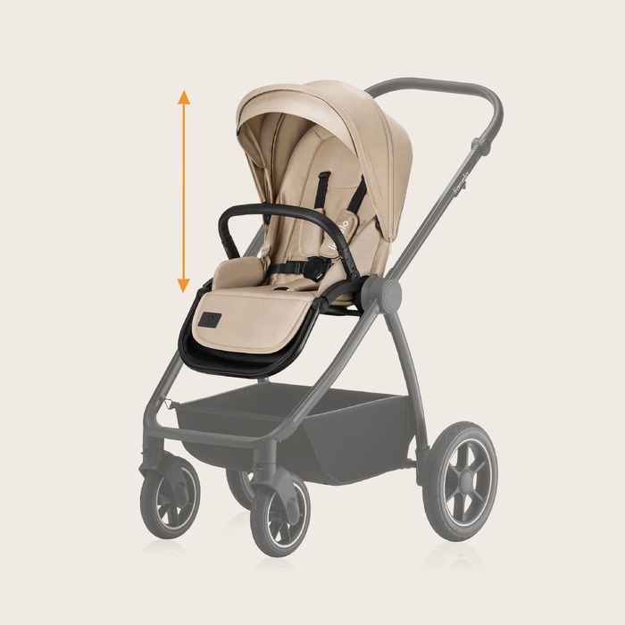 Дитячий візок 3в1 Lionelo LO-MERIL 3IN1, колір Beige Sand