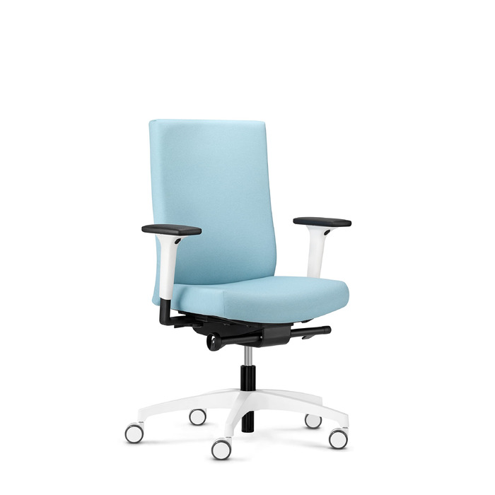 Ергономічний офісний стілець Dauphin Just Evo Cozy Colours, обертовий, колір Ocean Blue
