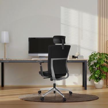 Офісне крісло / поворотне крісло CAPTIVO PRO тканина чорний hjh OFFICE