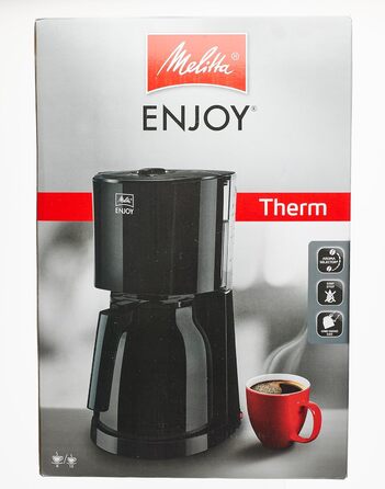 Кавоварка Melitta Enjoy Therm з термокувшином, антикрапельна, 8 чашок, чорна