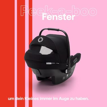 Автокрісло Bugaboo Turtle Air by Nuna з адаптерами Donkey, чорне, ультралегке, безпечне, з великим сонцезахистом