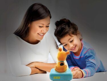 Дитячий ліхтарик-годинник Lexibook Disney Stitch RL800D1: Нічник з мелодіями, LCD-дисплей, рожевий