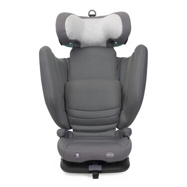 Дитяче автокрісло Chicco Fold&Go S i-Size (100-150 см) група 2/3, з Isofix, складане, сіре (Glam Grey)