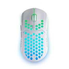 Бездротова ігрова миша Mars Gaming MMW3W RGB Flow, ультралегка (79г), 3200 DPI, біла