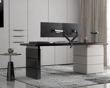 Настільне кріплення для монітора Anda Seat Stealth II Duo 17’’-32’’ Black & White