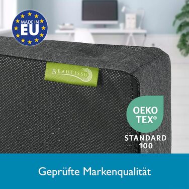 Клин подушка для сидіння Beautissu BeauErgo: ергономічна, антиковзка, знімний чохол, антрацит - для офісного крісла, дому, роботи