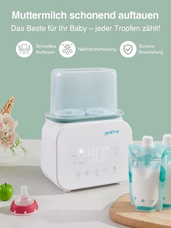 Підігрівач для дитячих пляшечок Baby 10-в-1: розігрів суміші, розморожування, приготування їжі, таймер 24 год