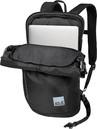 Рюкзак Jack Wolfskin HELSINKI ROLLTOP Ultra Black, міський, водостійкий
