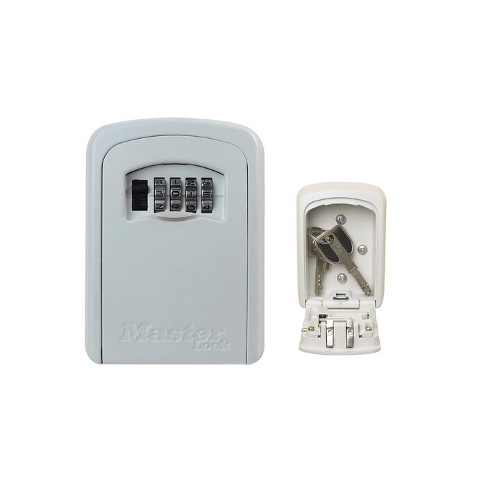 Ключниця Master Lock з кодовим замком для настінного монтажу, середнього розміру, для зовнішнього використання (Cream, Medium)