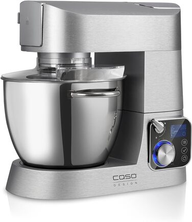Кухонна машина CASO KM 1200 Chef: 6 літрів, 8 швидкостей, алюмінієвий корпус, преміум-якість