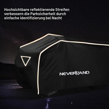 Водонепроникний захисний чохол для квадроцикла NEVERLAND, XXXL (256x110x120 см), помаранчево-чорний