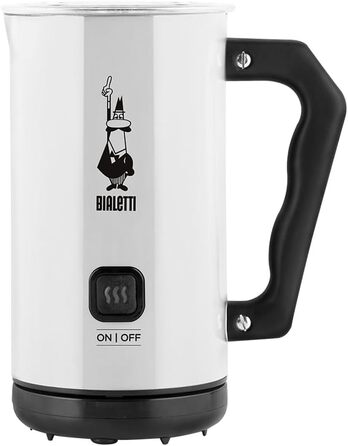 Електричний спінювач молока Bialetti для капучино, 150 мл, 300 мл, білий