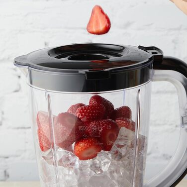 Набір для коктейлів Petra PT5619VDE — стаціонарний міксер з шейкером, аксесуари, 2 швидкості та імпульсний режим, лезо з нержавіючої сталі, блокування, для пуншів і смузі, 1,5 л, 500 Вт
