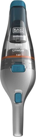 Пилосос ручний акумуляторний Black+Decker Dustbuster NVC215WA-QW, безмішковий, 7,2V, насадки для щілин і м'яких меблів, настінна зарядка, 385 мл, кобальтово-синій