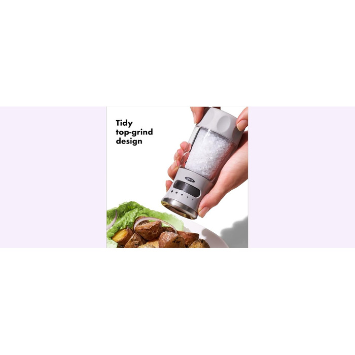 Перцемолка OXO Good Grips Contoured Mess-Free з керамічним механізмом, сіра