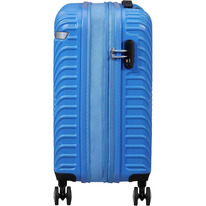 Дорожня валіза American Tourister Mickey Clouds Spinner S, розширювана, 55 см, 38/45 л, синя (Mickey Tranquil Blue), ручна поклажа