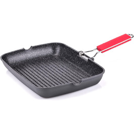 Сковорода-гриль Moneta Pro Grill 24x34 см з відкидною ручкою, для індукції