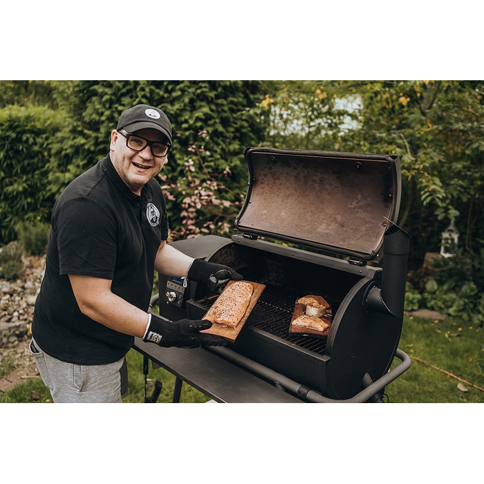 MOESTA-BBQ Дошка для копчення XXL з вільхи, набір 2 шт, багаторазова, без кори, для барбекю та гриля