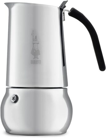 Bialetti Kitty 6 чашок кавоварка гейзерна з нержавіючої сталі 0.3 л срібляста