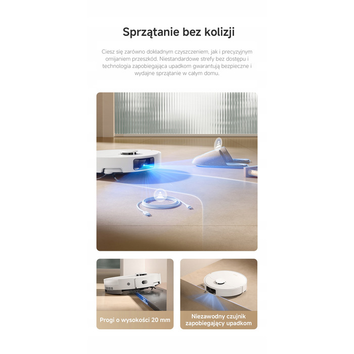 Робот-пилосос Dreame D20 Pro Plus, білий