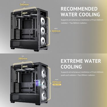 Корпус для ПК Antec GEH Flux SE Midi Tower чорний, для ігрових та офісних систем, вентиляція, роздрібна версія