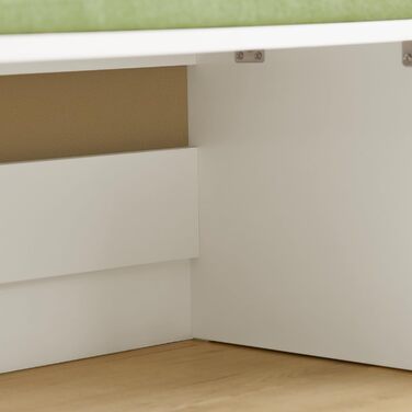 Дитяча іграшкова скриня SoBuy KMB80-W з подушкою, біла, 60x35x34 см