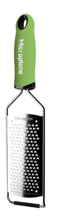 Терка Microplane для сиру, моркви, імбиру, кокоса та хріну, нержавіюча сталь, США, груба (зелена)