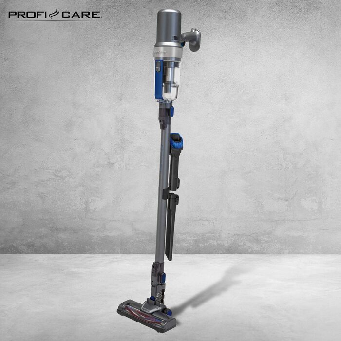 Акумуляторний пилосос ProfiCare PC-BS 3085 A, 25,9 В, Eco-Cyclon, гнучкий шланг, антрацит-синій