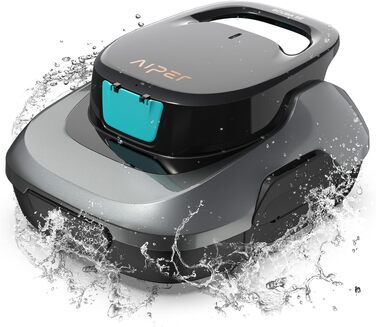 Робот-пилосос для басейну AIPER Scuba X1 з Wi-Fi, 25200 л/год, фільтр 3 мкм, для вбудованих басейнів, сірий