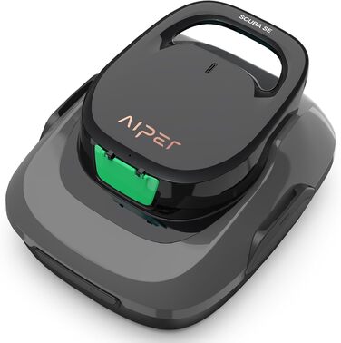 Робот-пилосос для басейну AIPER бездротовий, 90 хв роботи, автопарковка, для наземних басейнів до 80 м² (Зелений)